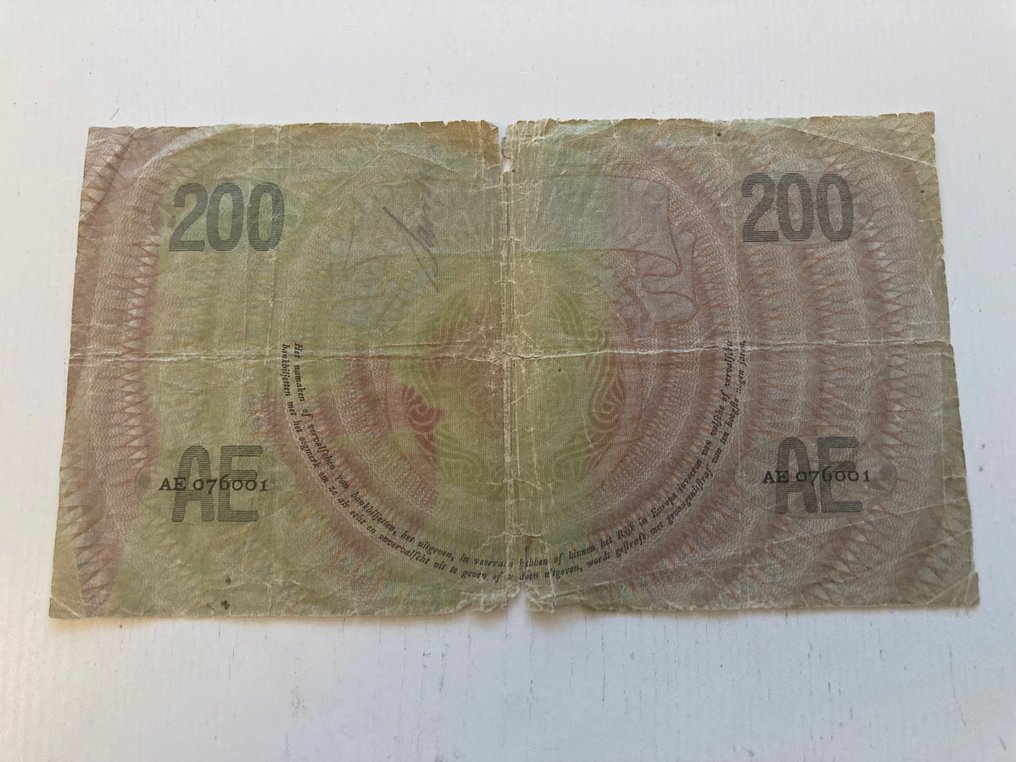 Netherlands. - 200 Gulden 1927 - Pick 40 (No reserve price) #1.0