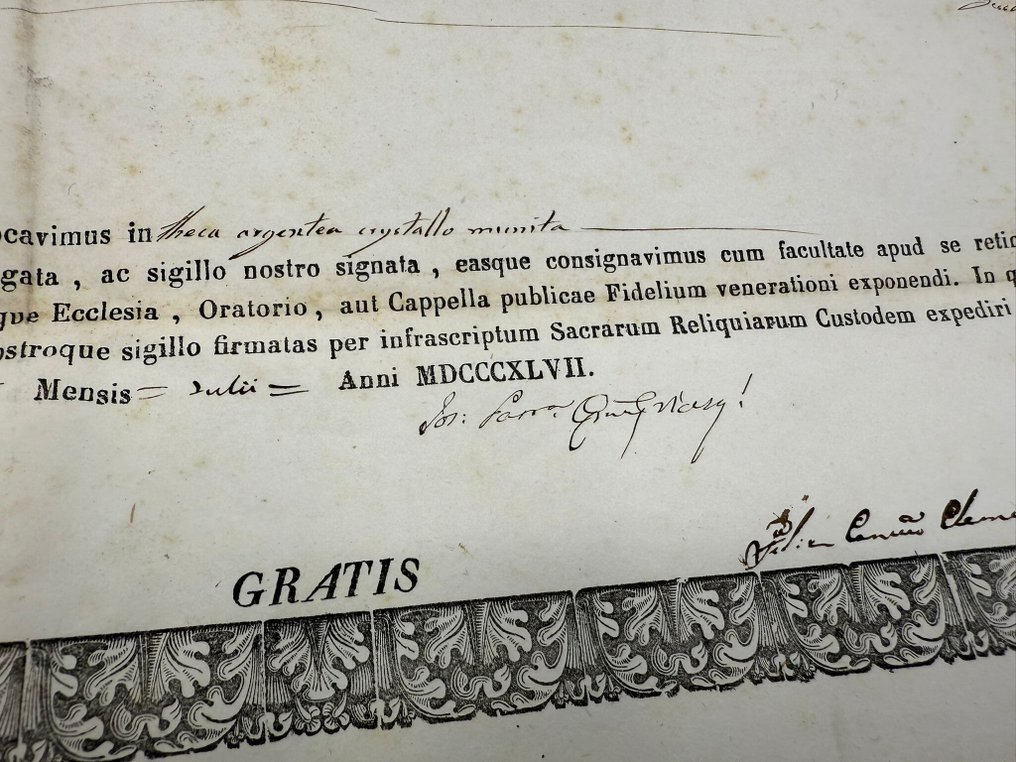 Documento Reliek - Carta - 1800-1850 #4.3