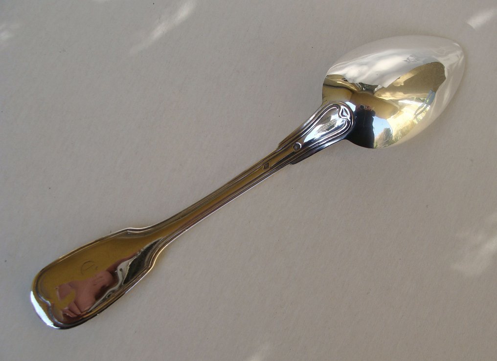 French Solid Silver - Κουτάλι σερβιρίσματος - Παρίσι 1838–1840, Minerva I Hallmark, Veyrat #3.2