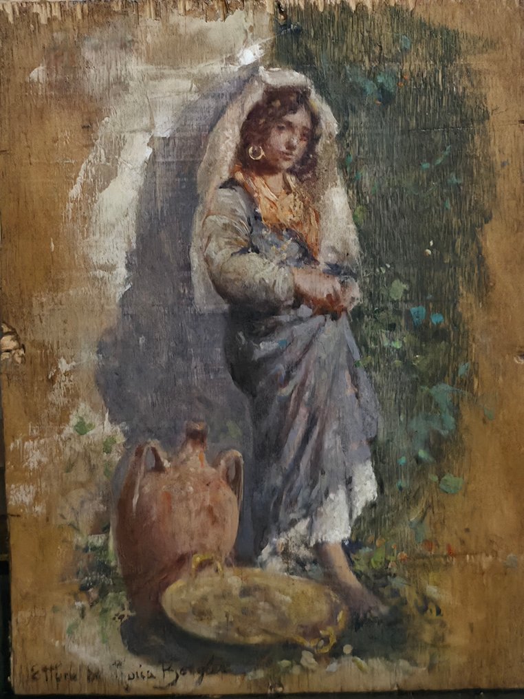 Ettore De Maria Bergler (1850-1938) - Acquaiola #1.0