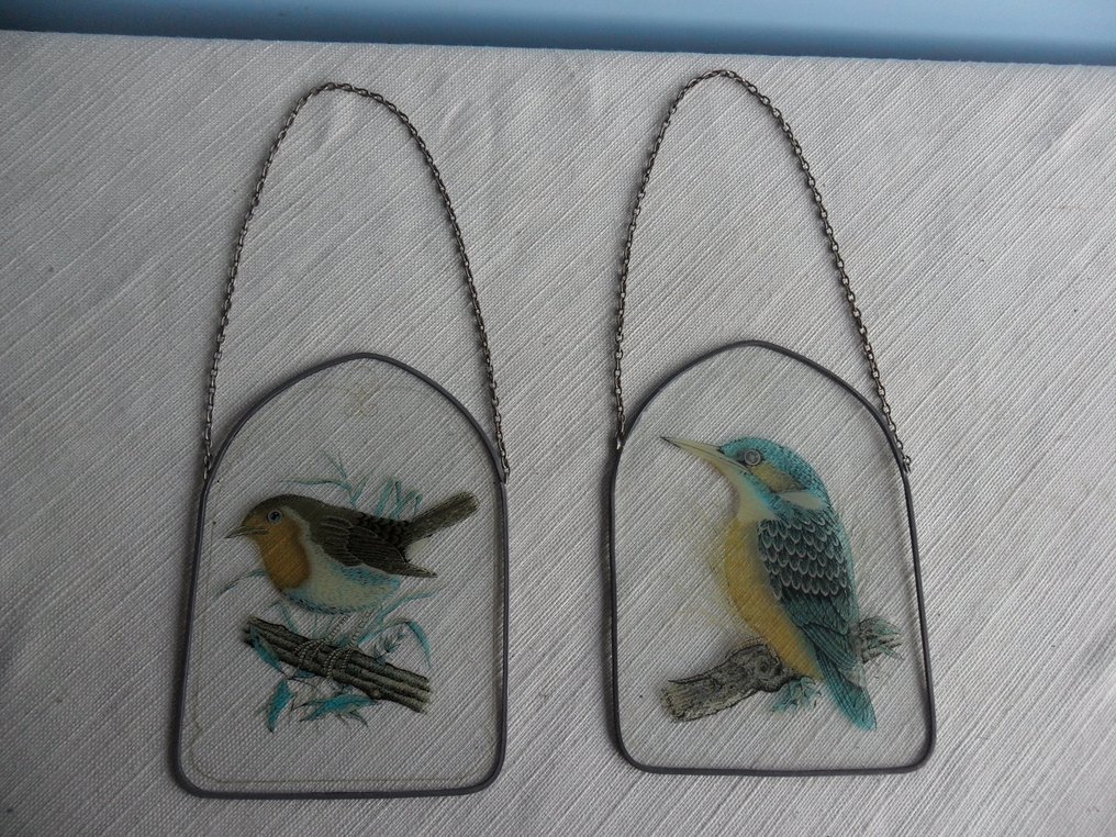 Wall decoration (2) - Netherlands - Birds on glass #4.3