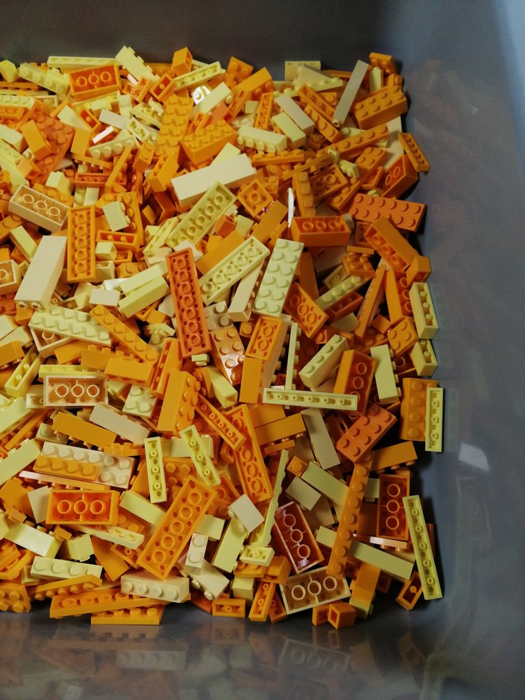 Lego Τουβλάκια - Lego - geen serie - Losse stenen Partij van 1000 Licht Gele tot Medium Oranje bouwstenen #4.3