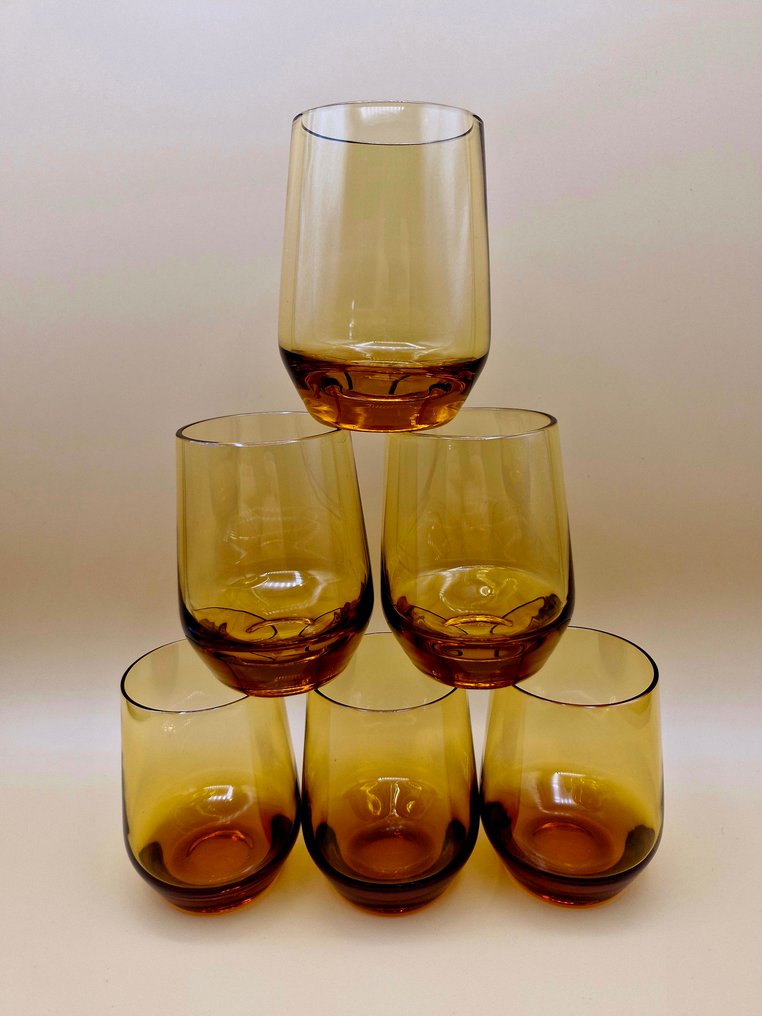 Kristallglaswerk Hirschberg - Prof. W. Braun-Feldberg - Bicchiere (6) - Jagdhaus - Cristallo - Set da 6 #1.0