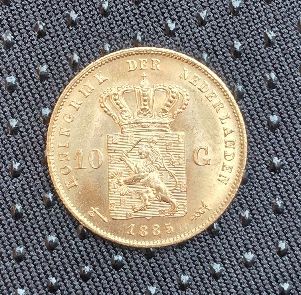 Netherlands. Willem III. 10 Gulden 1885 #1.0