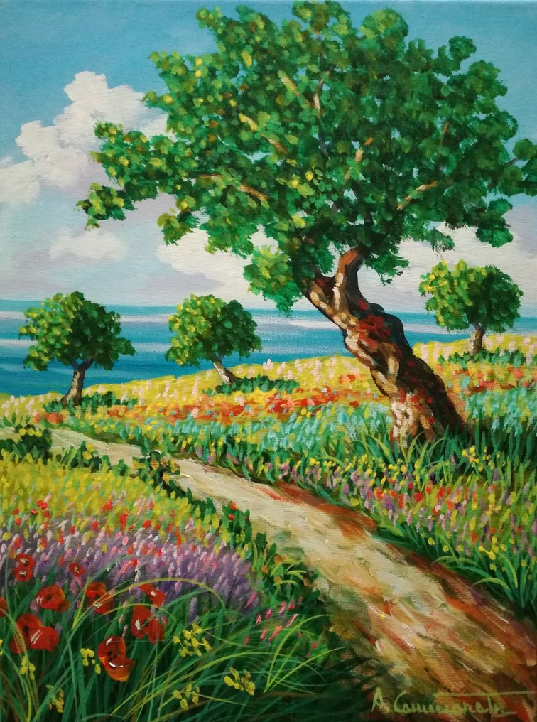 Antonino Cammarata (1962) - Viottolo per il mare  (Sicilia) #1.0