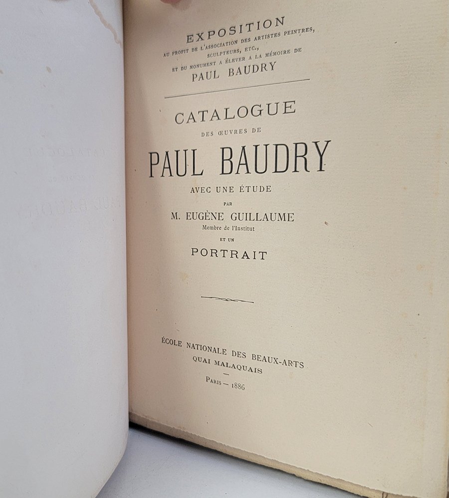 Eugène Guillaume - Catalogue des œuvres de Paul Baudry - 1886 #3.2