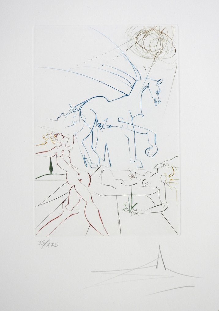 Salvador Dali (1904-1989) - La Parade - Femmes et Chevaux #1.0