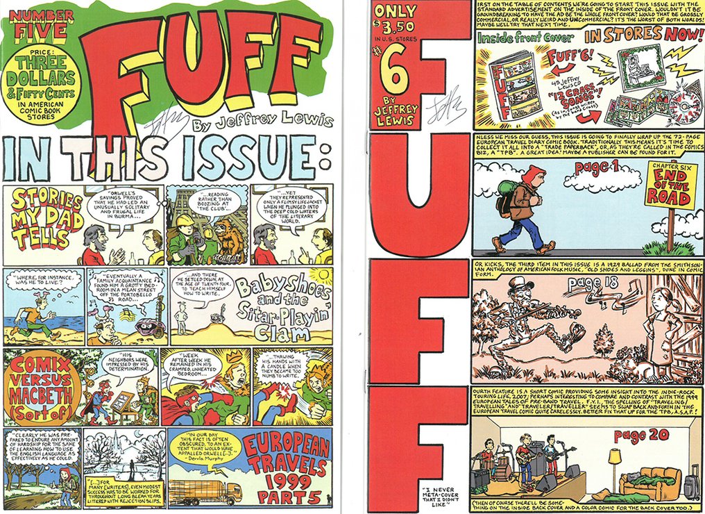 FUFF #0/11 - Signed by Jeffrey Lewis - 12 Signed comic - Primeira edição - 2004/2016 #3.2
