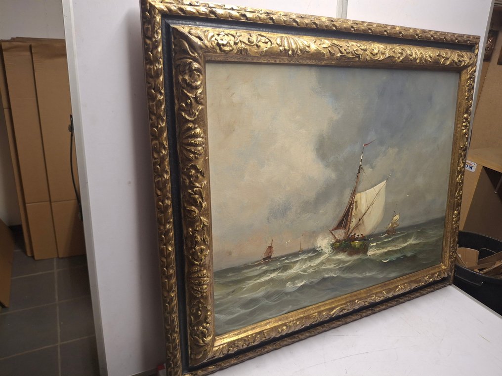 Belgian school (XX) - Zeilschip op volle zee #4.3