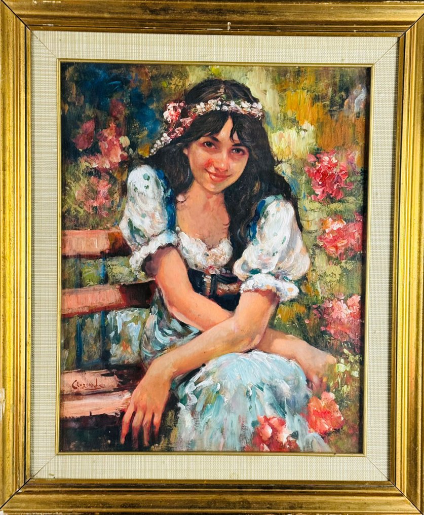 Scuola italiana (XX) - Ritratto di donna seduta #1.0