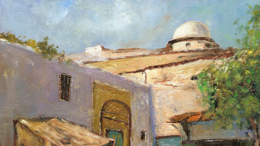 Francesc Pons - Escuela Orientalista (XX) - Mercado al medio día #1.0