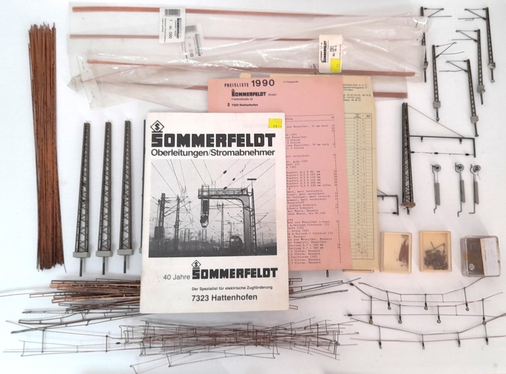 Sommerfeldt H0 - 129, 126, 127, 090, 091, 159 - 懸鏈線 (301) - 夏菲尔德架空线树的组件 - DB, ÖBB, SBB, RhB, FS, NS #1.0