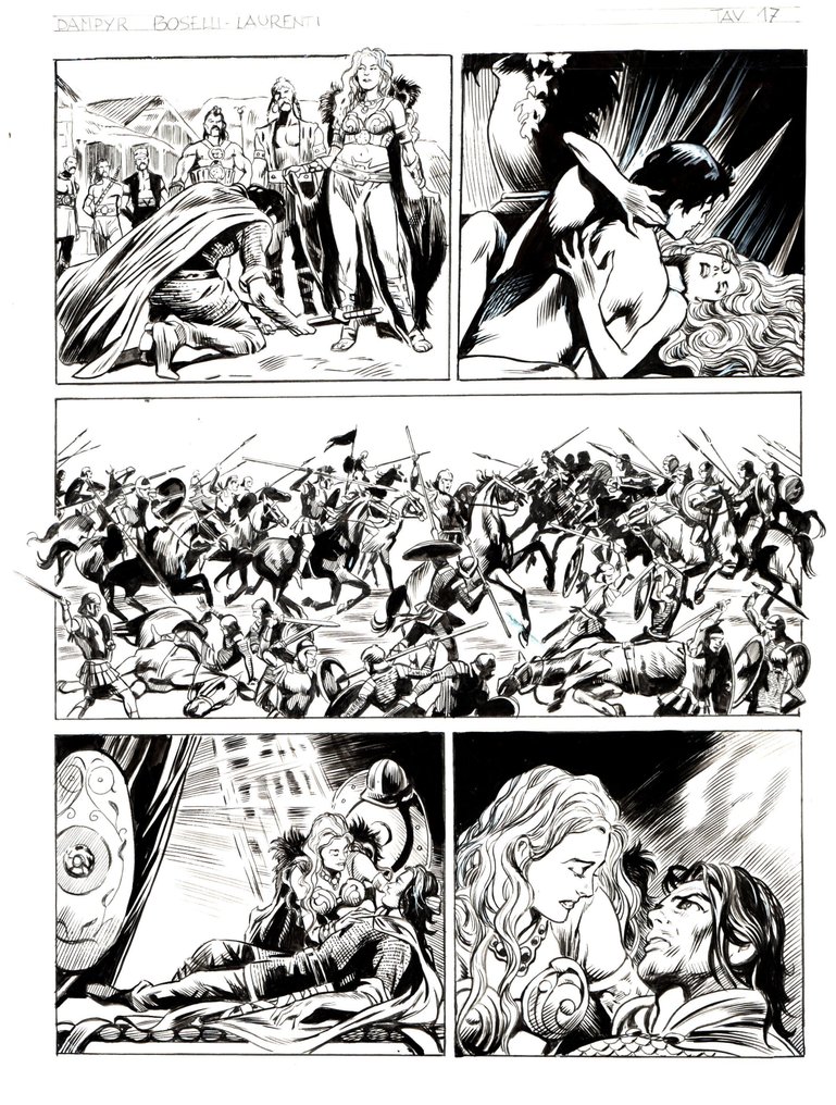 Laurenti, Mauro - 2 Original page - Dampyr #185 - "Il segreto di Amber Tremayne" - 2015 #1.0