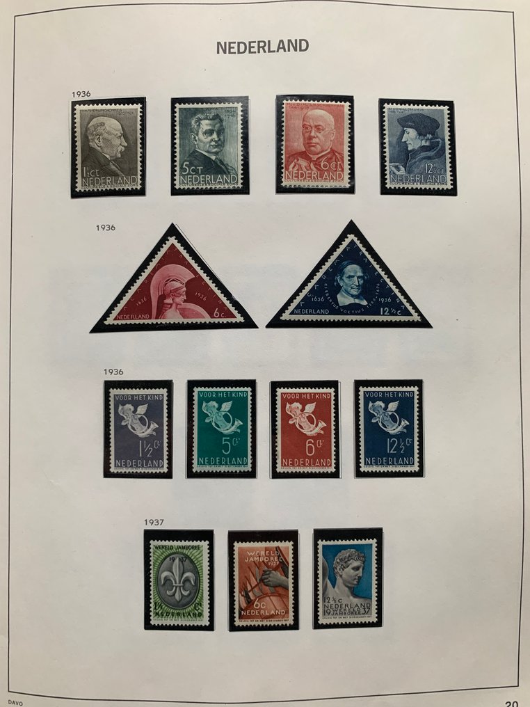 Holanda 1936/1979 - Duas coleções em dois álbuns Davo. #3.2