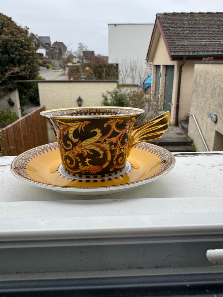 Rosenthal - Versace - Kopp och fat - Porslin #1.0
