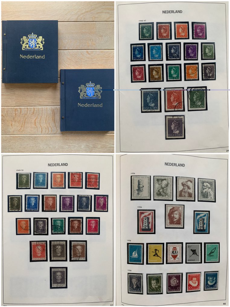 Holanda 1936/1979 - Duas coleções em dois álbuns Davo. #1.0