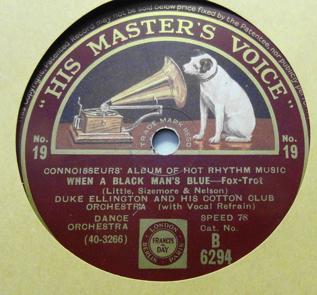 Duke Ellington, Louis Armstrong, Sidney Bechet, Dorsey Bross, Ted Lewis, etc - Multiple artists - Jazz, Swing and Dance-Band-Music on 78RPM Records. - Multiple titles - 78 RPM shellac record - 1936 #3.2
