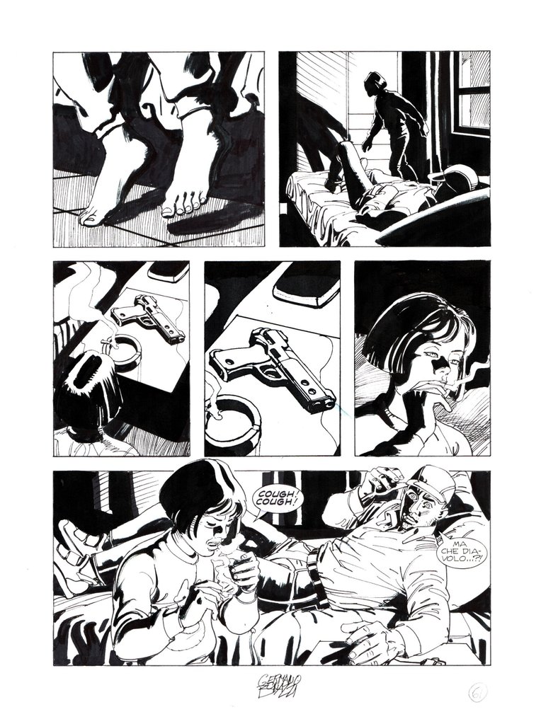 Bonazzi, Germano - 3 Original page - Nathan Never #95 - "Verso la liberta'" - 1999 #1.0