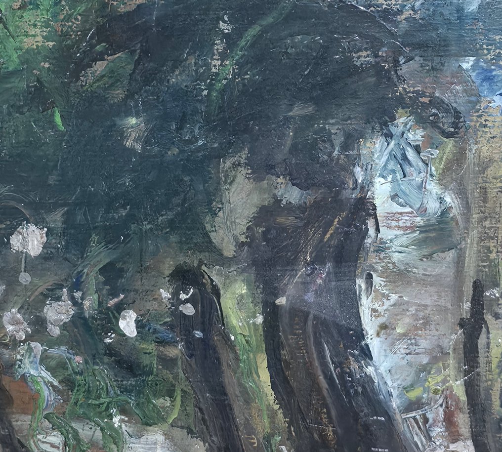 Scuola europea (XIX-XX), Firmato "Soutine" - Paesaggio #4.3