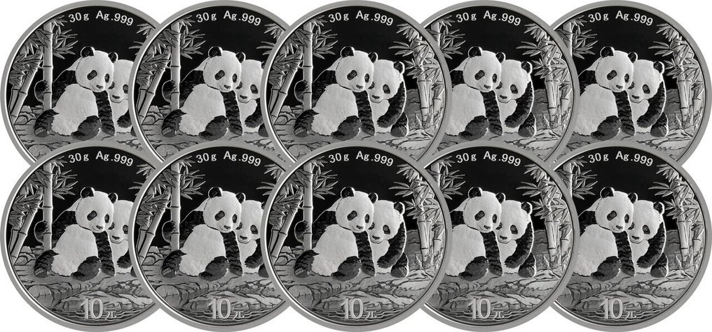 10 Troy Ounce - Silver .999 - Panda 2026 - 300 gram - fine silver #1.0