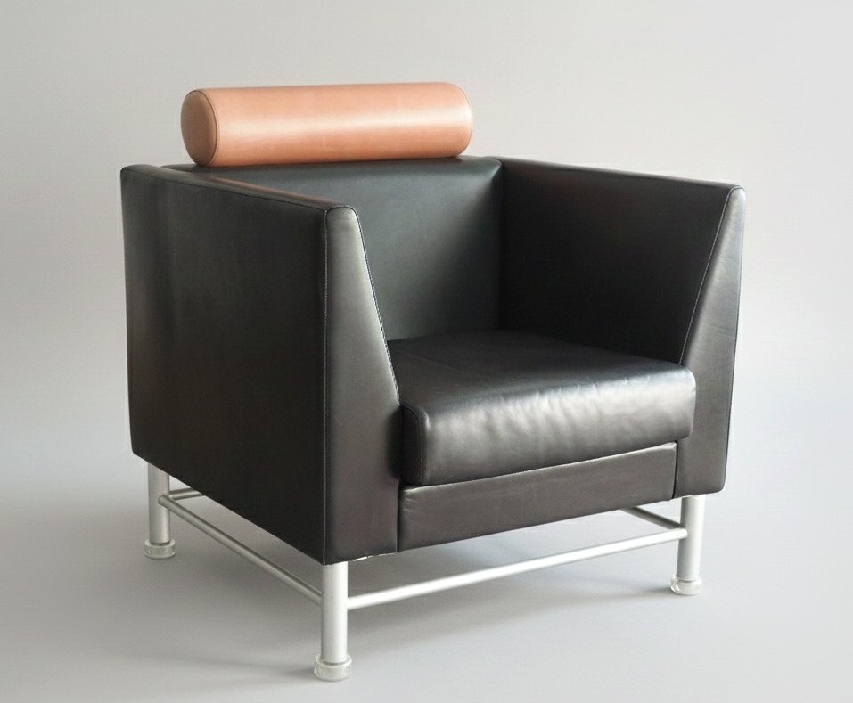 Knoll - Ettore Sottsass - Loungesessel - Eastside - Kalbsleder #1.0