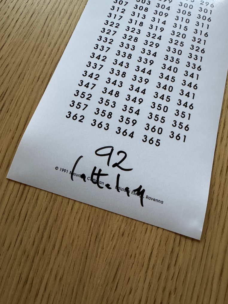 Maurizio Cattelan (1960) - Marcire Non Marciare #3.2