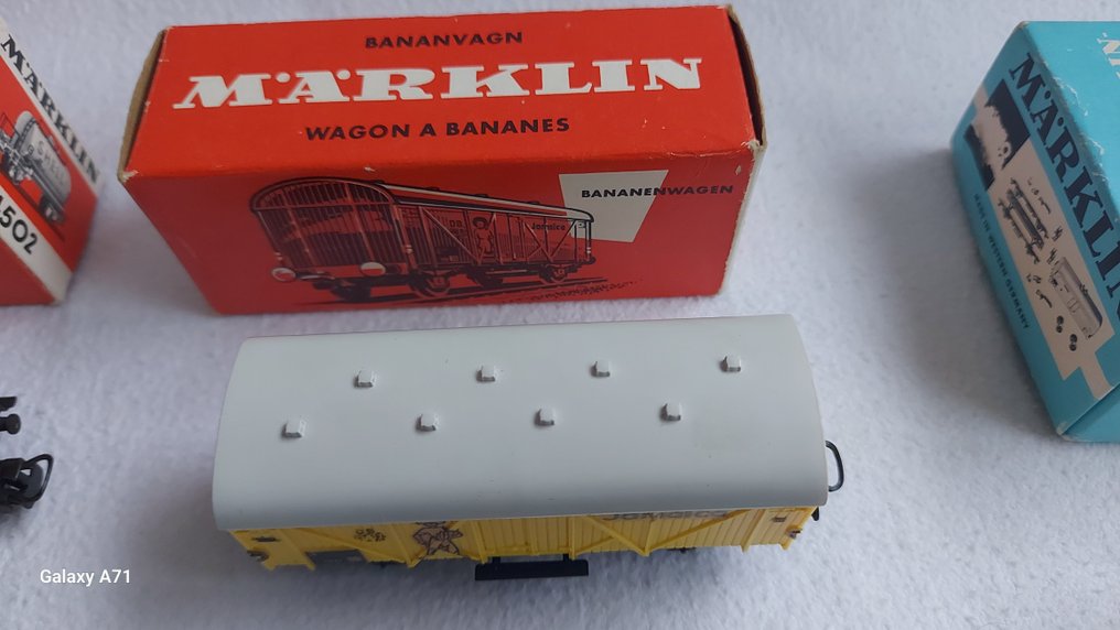 Märklin H0 - 4502/4503/4509/4513/4611/4918 (4620)/ 4950 (4550) - Model train freight carriage (7) - 7 freight wagons - DB, FS #3.2