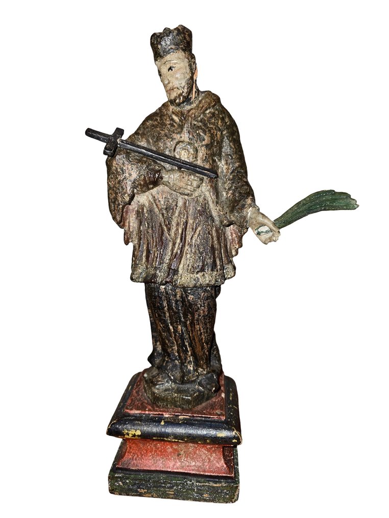 Figur - Heiligen Johannes Nepomuk - 40 cm - Trä #1.0