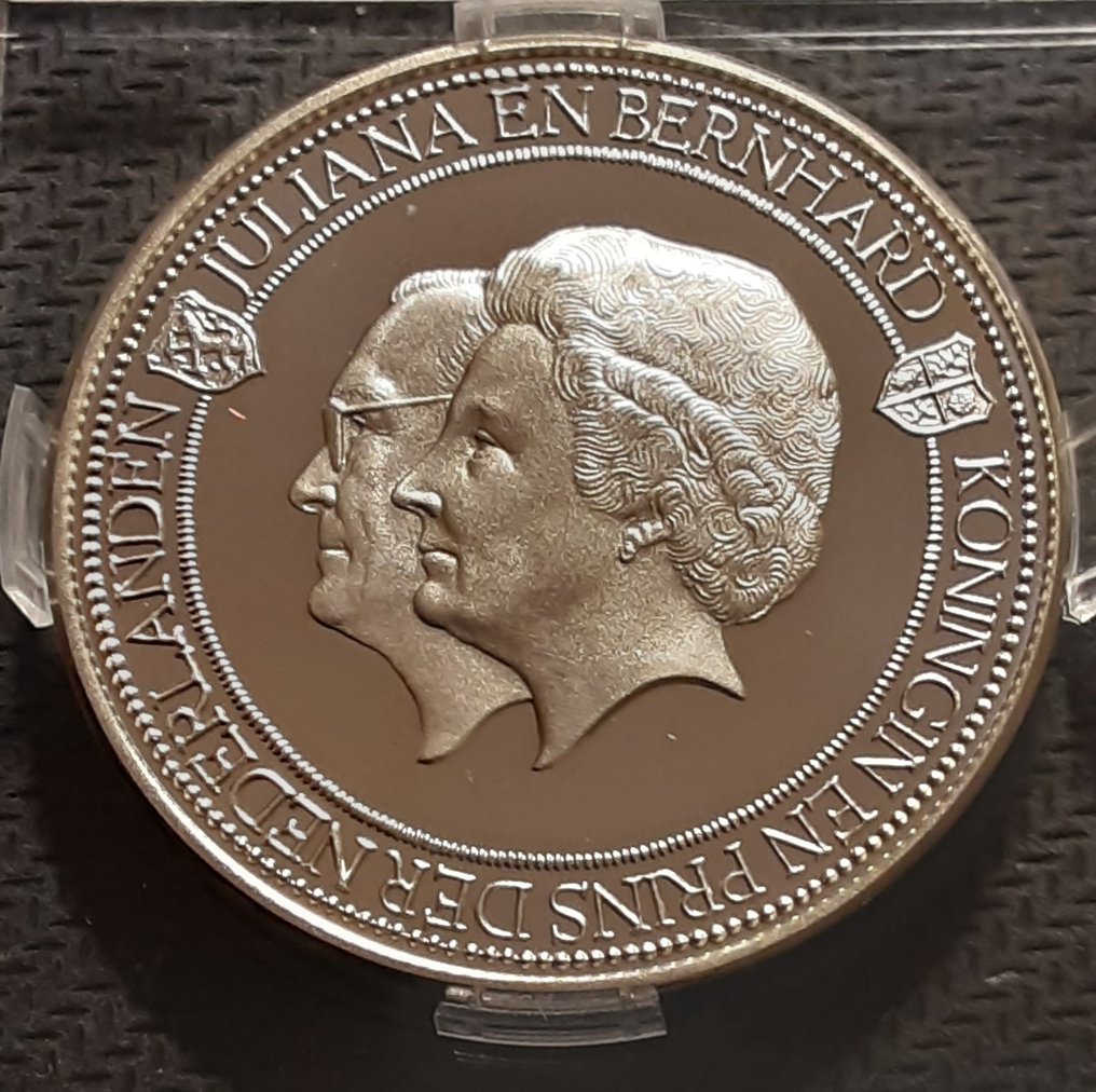 Holanda - 30 jarighuwelijk koningin juliana en prinsbernhard - Token comemorativo - 1967 #1.0