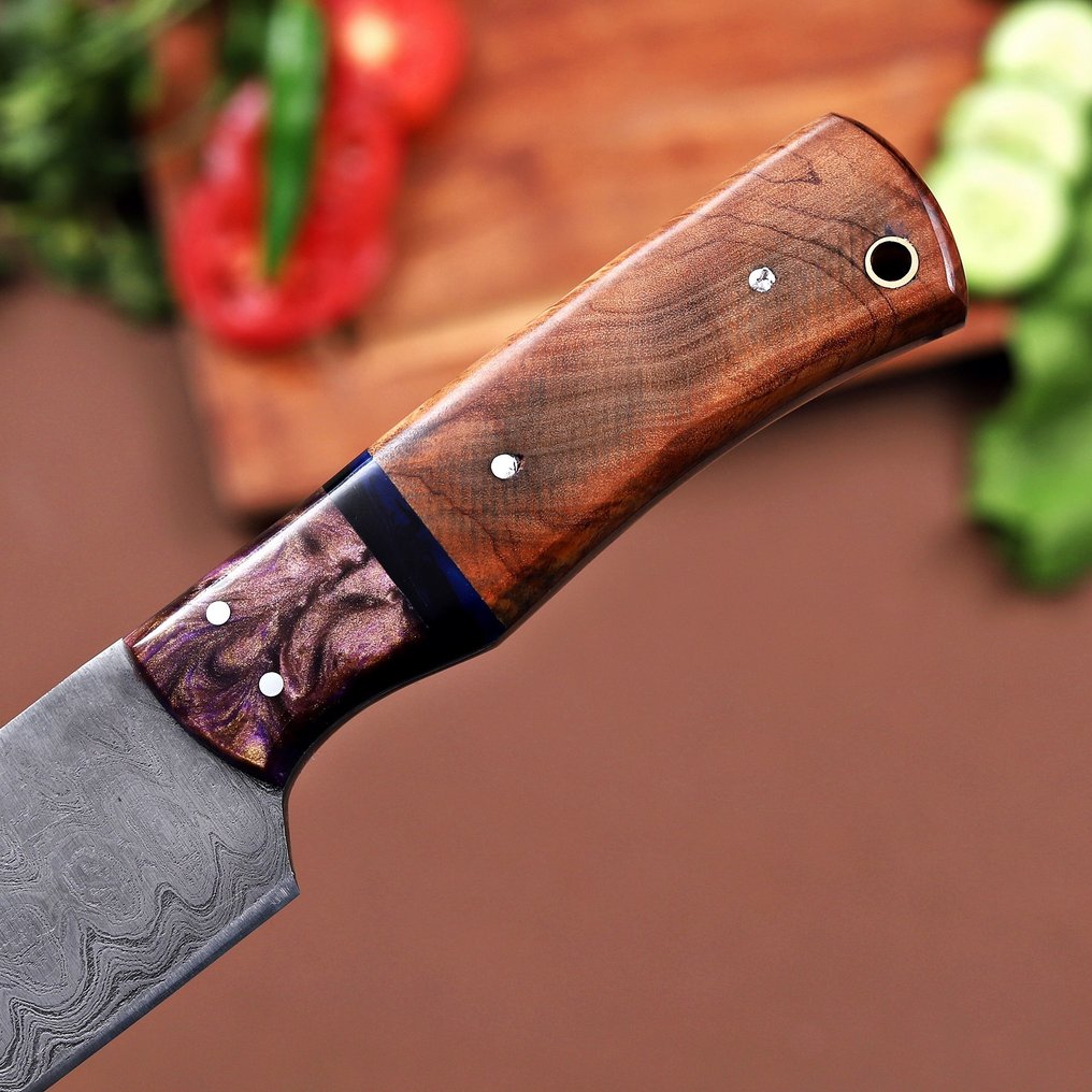 Handcrafted Kitchen Knife Set - Table knife (2) - Wood, Steel - A157 #3.2