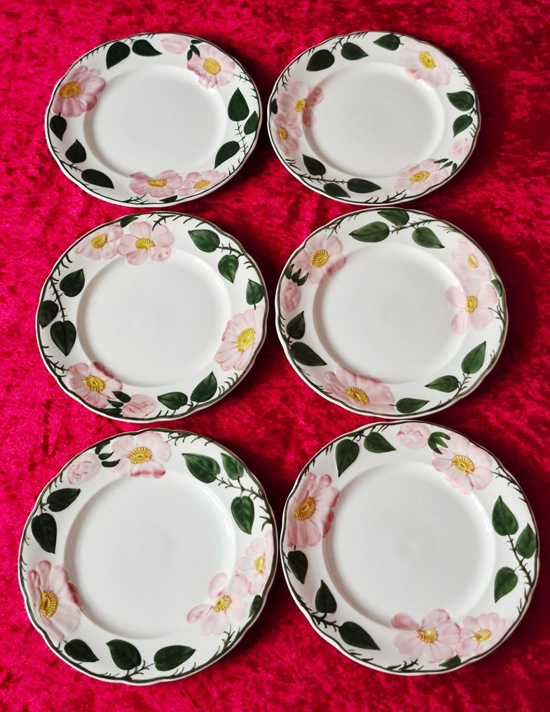 Villeroy & Boch - Bord (7) - Wild-Rose - Keramiek - 6xBorden met Taartenplaat #3.2