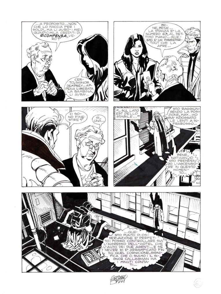 Bonazzi, Germano - 3 Original page - Nathan Never #95 - "Verso la liberta'" - 1999 #2.1