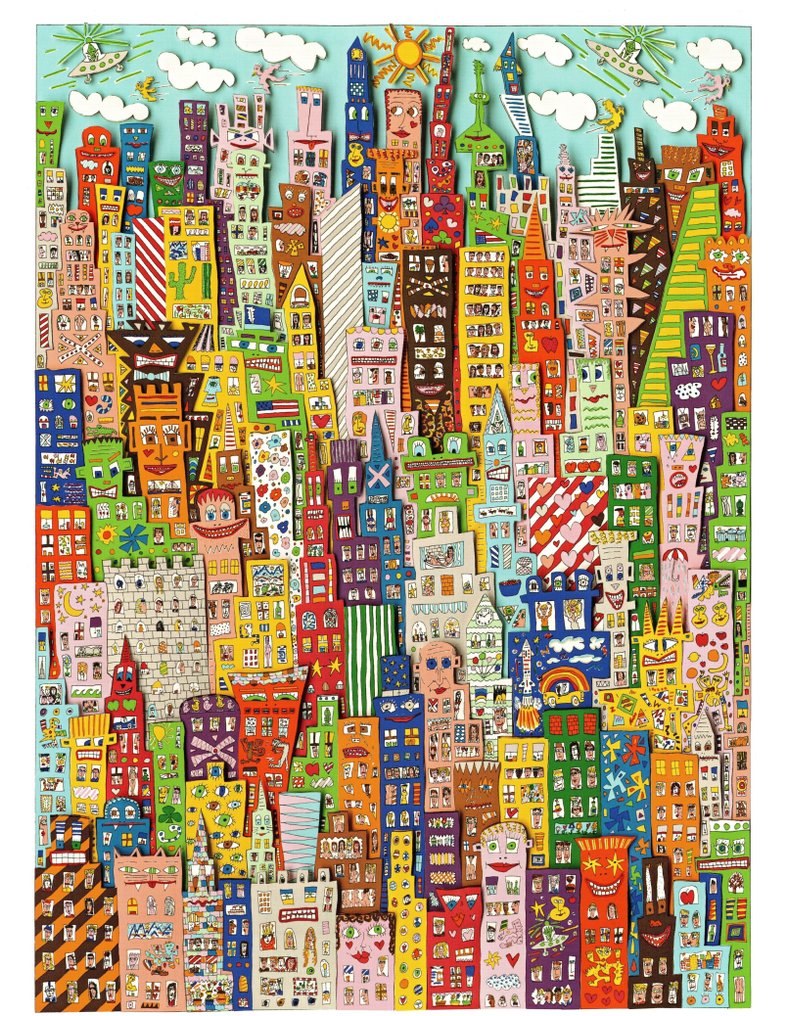 James Rizzi (after) - One Man's Floor is Another Man's Ceiling #1.0