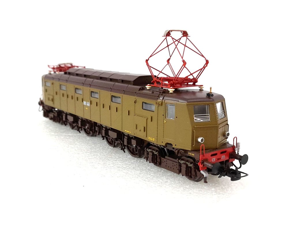 Rivarossi H0 - HR2728 - Locomotiva elétrica (1) - E428 195, caixa original, manual e acessórios, predisposição digital. - FS #2.1