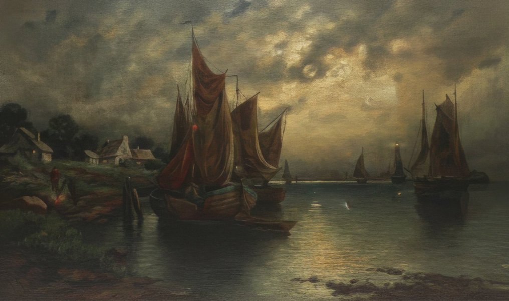 Adolf Rheinert (1879-1958) - Paesaggio marino #1.0