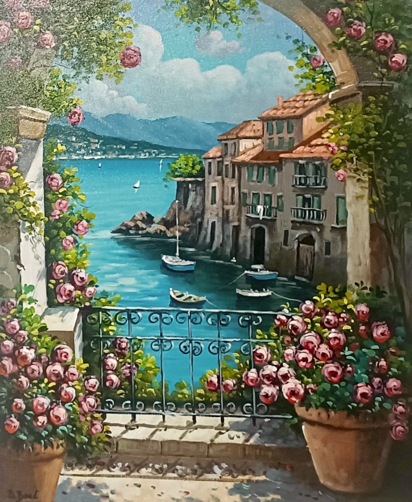 Bruno Bondi (1987) - Finestra fiorita sul porto #1.0