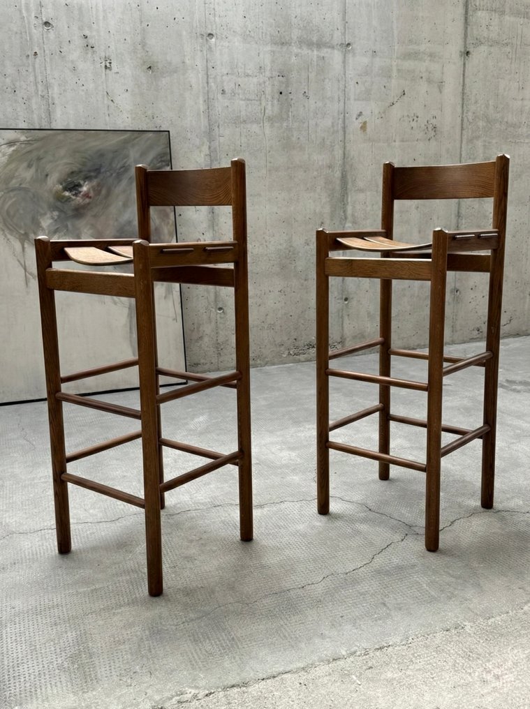 Taburete (2) - Roble - taburete de bar #1.0