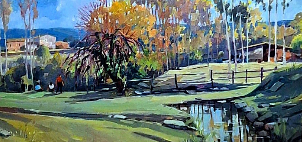 Pere Danes Berga (1945) - Paisaje del Ampurdan #3.2