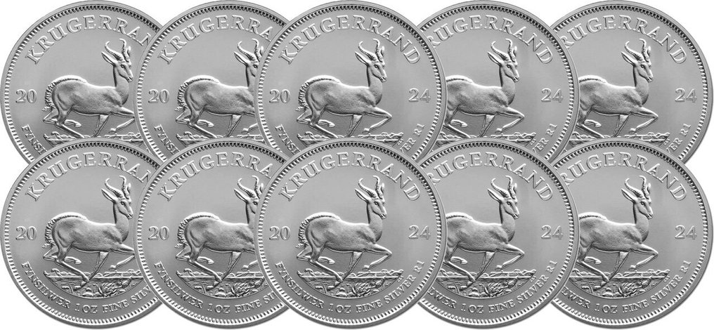 10 Troy Ounce - Silver .999 - Krugerrand 2025 - 311 gram - fine silver #1.0