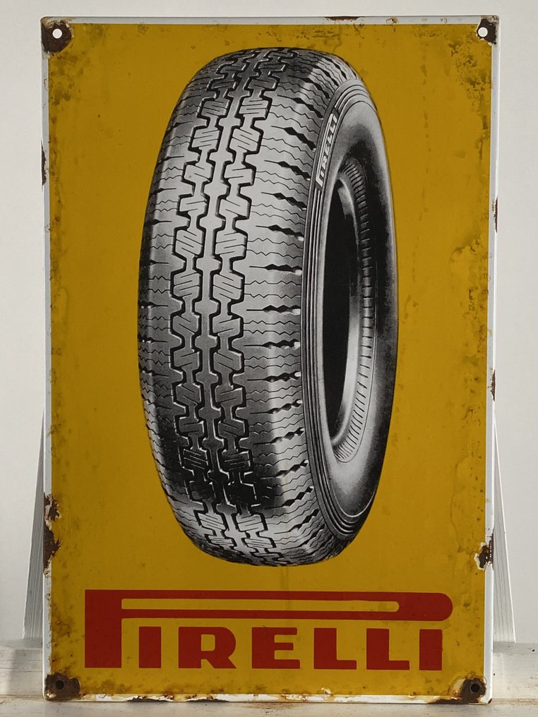 Pirelli - 搪瓷标牌 - 由1.5毫米铁和珐琅制成（47x31x1厘米） #1.0