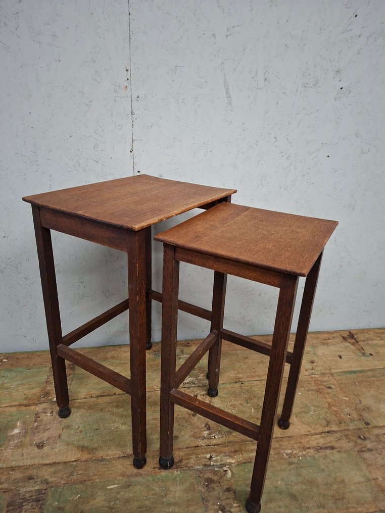 Side table - 橡木 - 两张橡木边几 #2.1