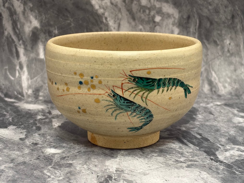 Shoichi Takemura - Chawan - Ceramică - Iro-e ShrimpDesign Chawan #3.2