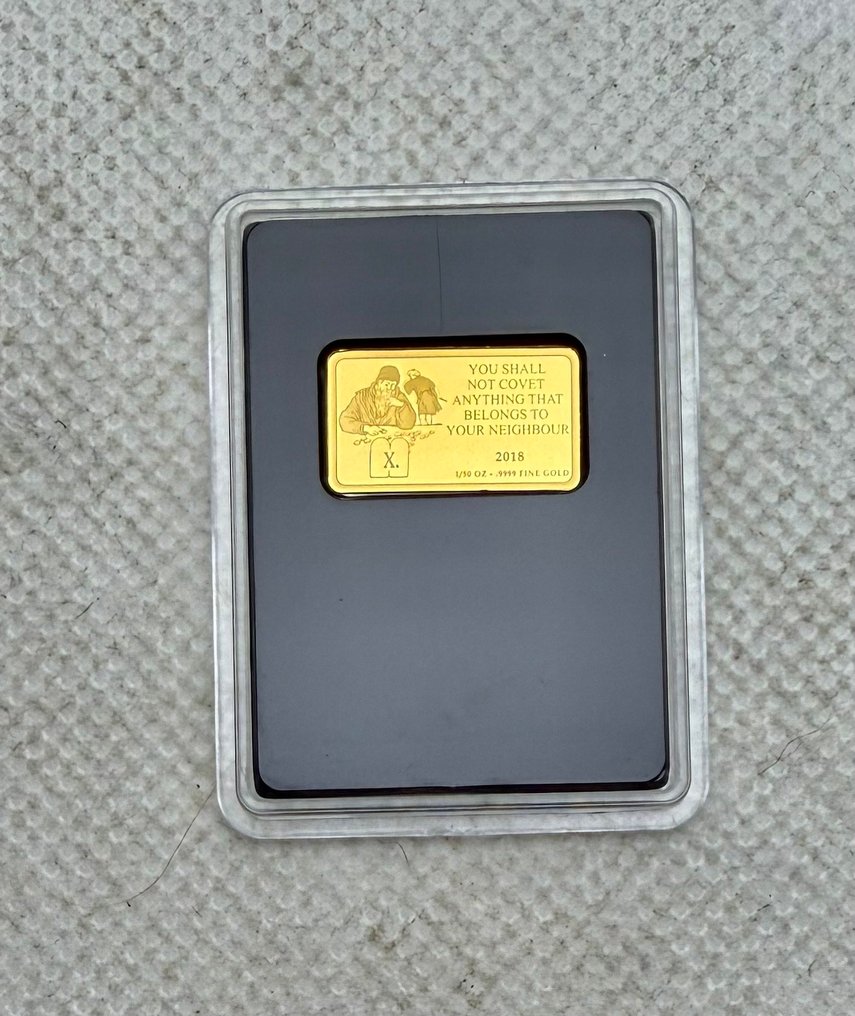 Κονγκό. 100 Francs Das zehnte  Gebot ,  oro .9999 ,1/50 oz  (χωρίς τιμή ασφαλείας) #1.0