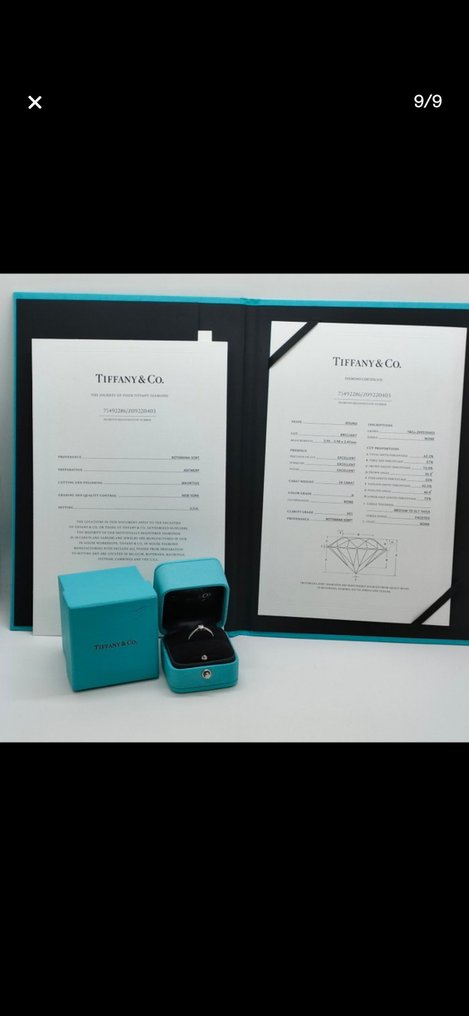 Tiffany & Co. - 戒指 - Tiffany Harmony 白金 - 0.24ct. tw. 钻石 (天然) - 蒂芙尼 Harmony 戒指 #1.0