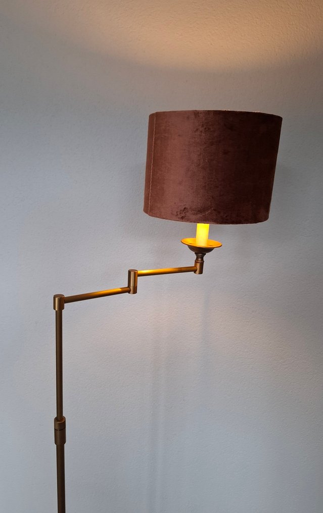 Svingarm gulvlampe - Messing - Zonder kap #3.2