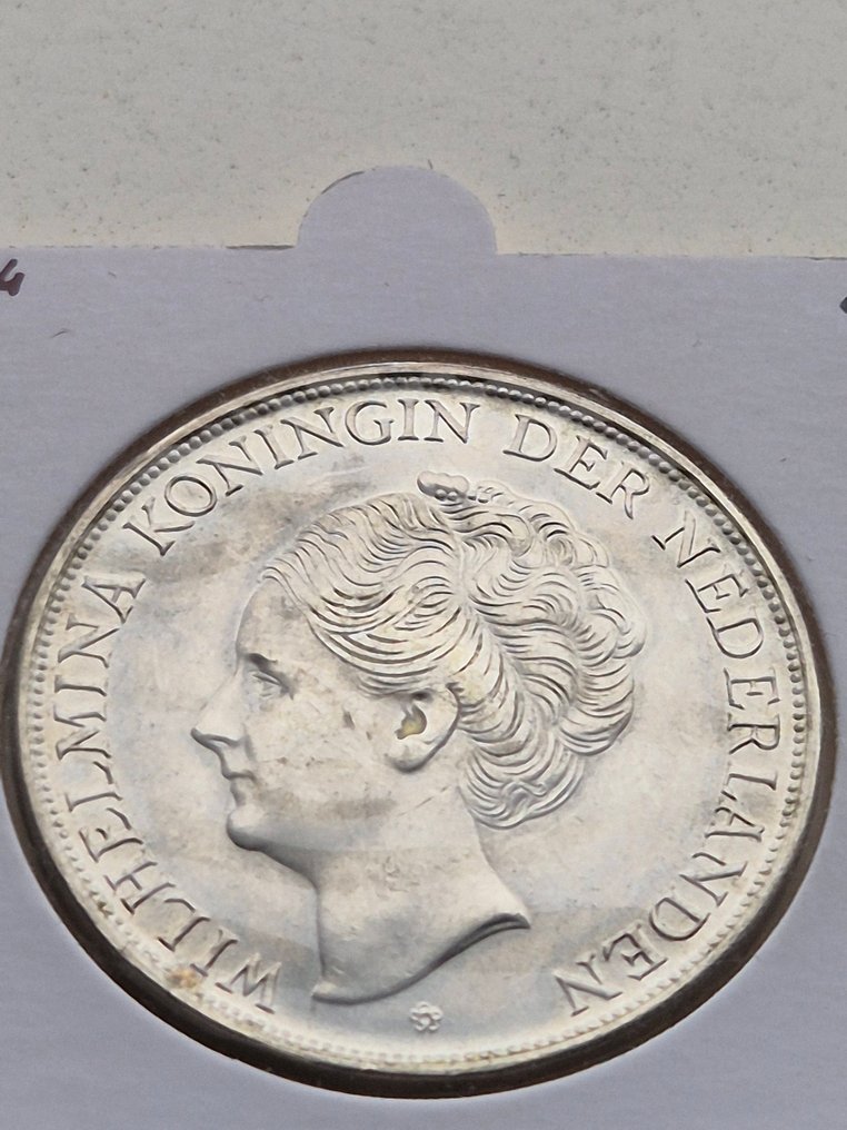 庫拉索 （荷蘭加勒比區）. Wilhelmina. 2 1/2 Gulden 1944  (沒有保留價) #1.0