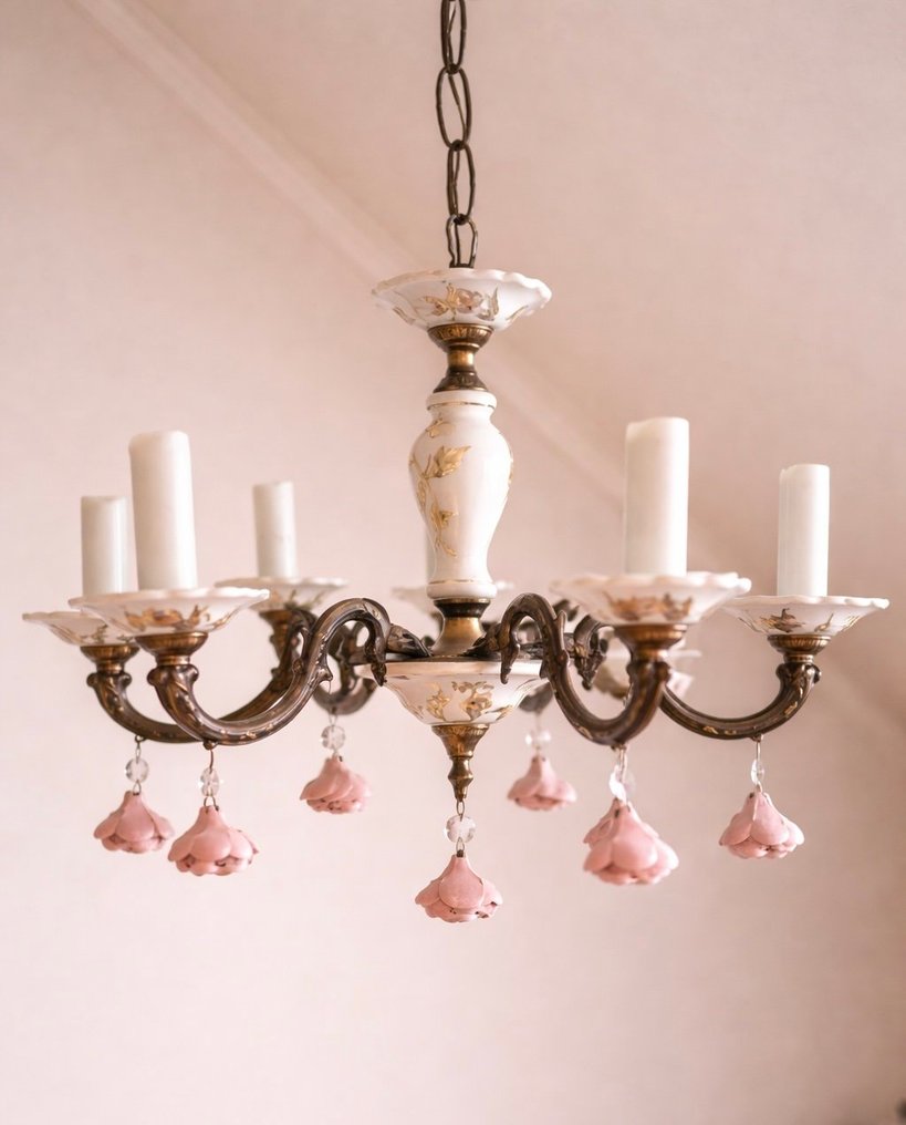 Kroonluchter - Messing, Porselein, Keramiek #1.0