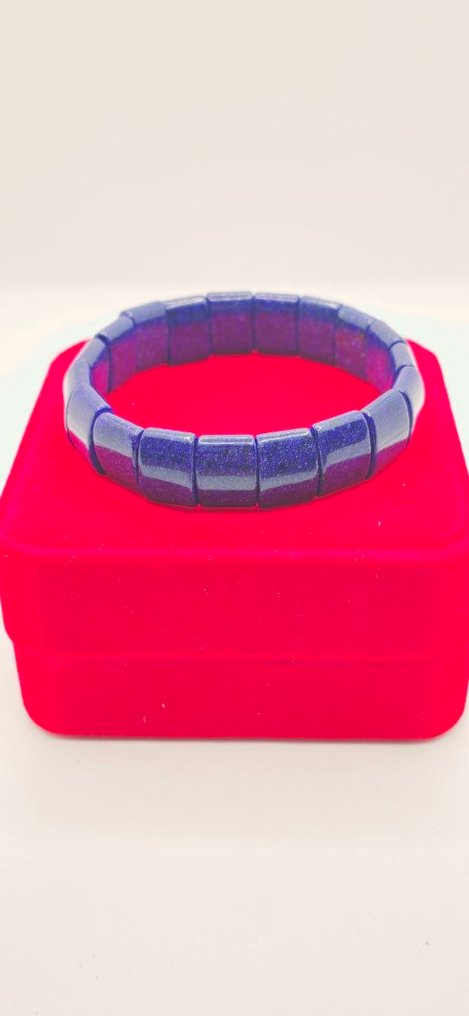 美丽的天然青金石手链 - 高质量 - AAAA级 - 手链 - 手镯 #1.0