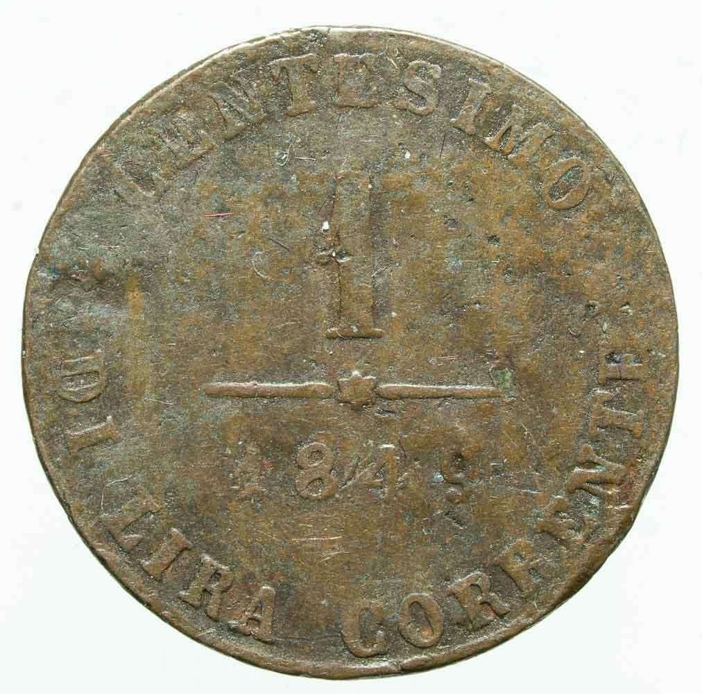 意大利，威尼斯临时政府 1 Centesimo 1849  (没有保留价) #1.0