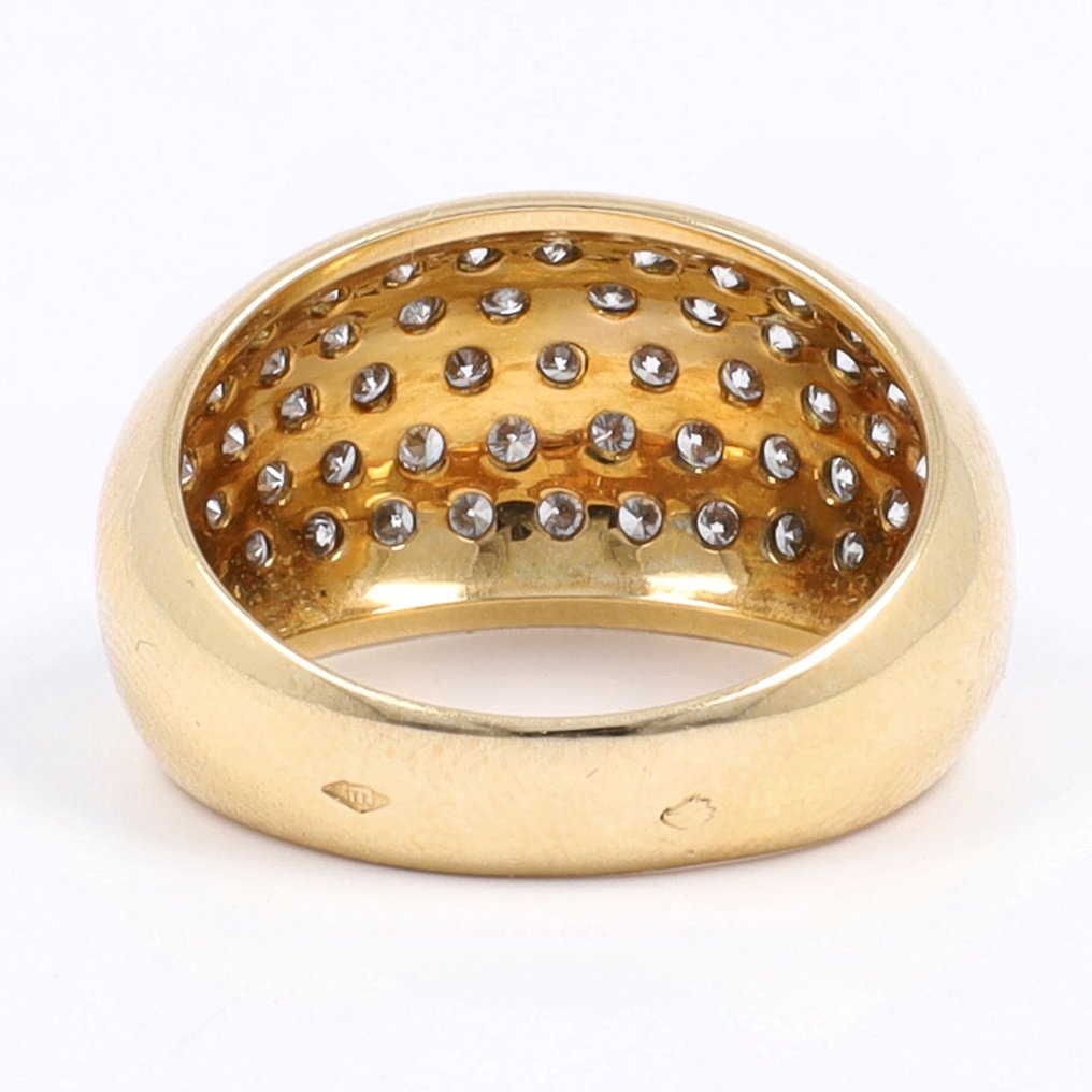 戒指 - 18K包金 黄金 钻石 (天然)  #3.2